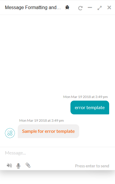 Error template