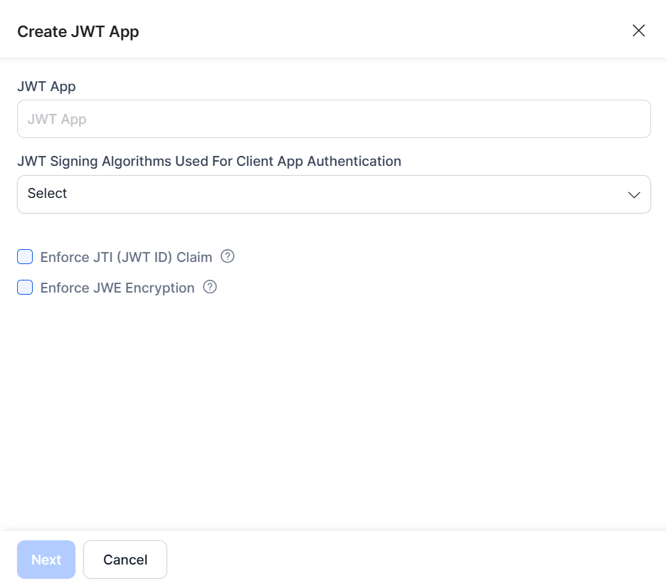 Create a new app