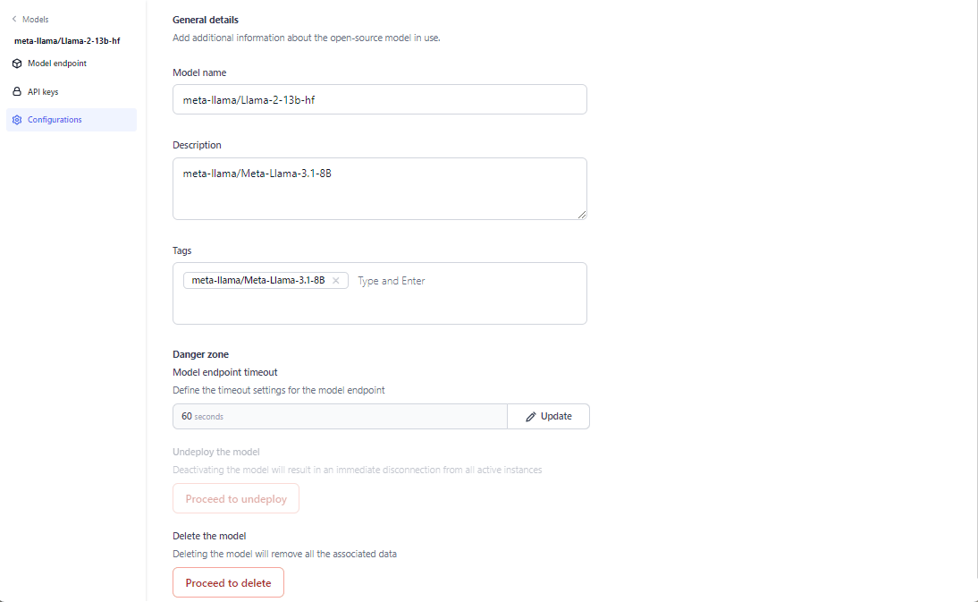 Configure your Open-Source Model