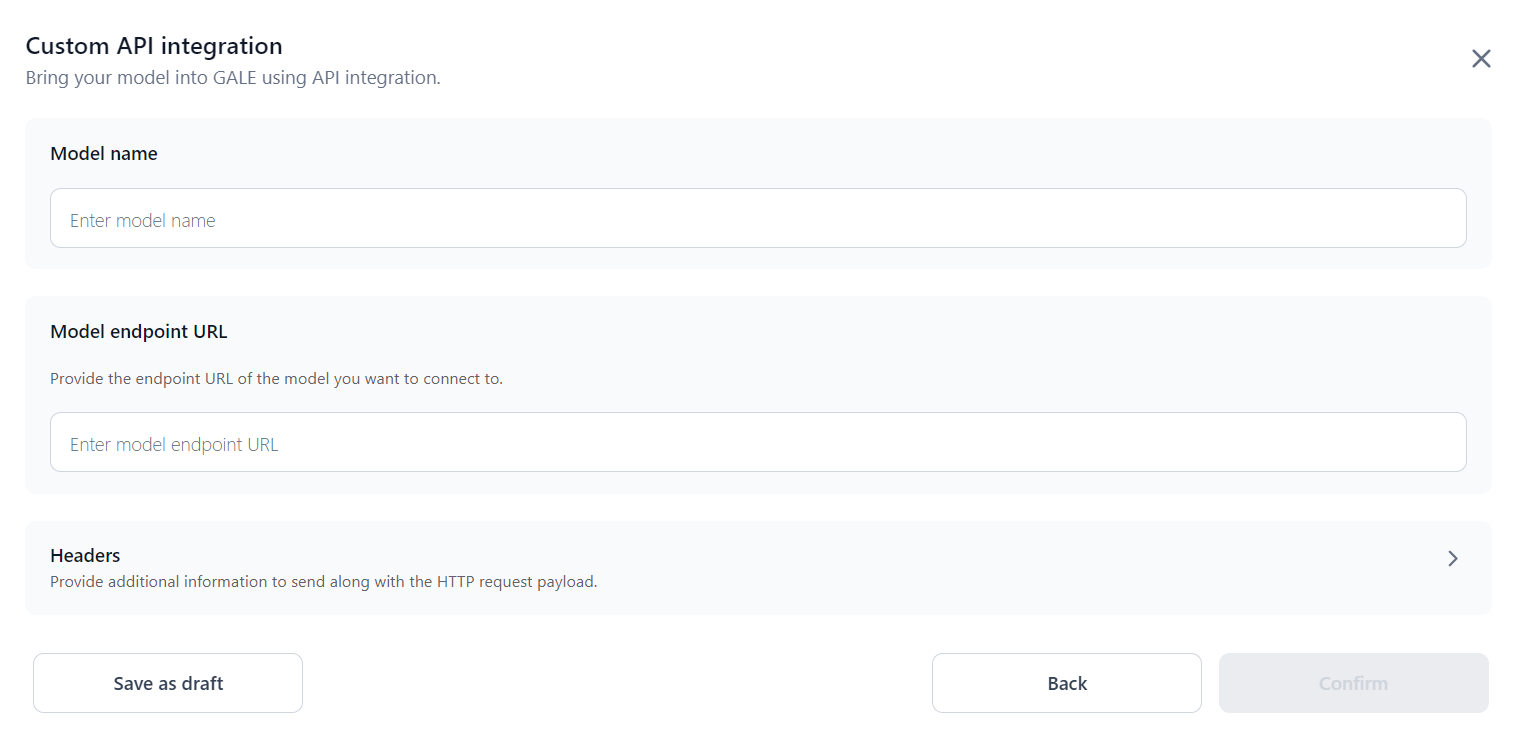 Custom API Integration General Details