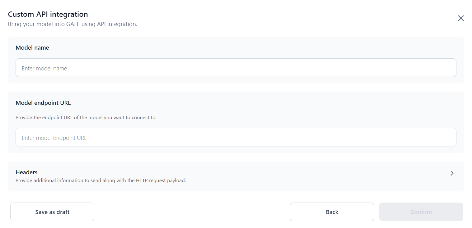 Custom API Integration General Details