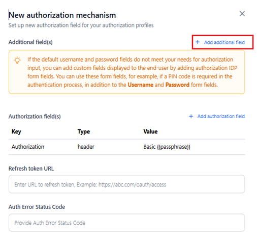 add additional field