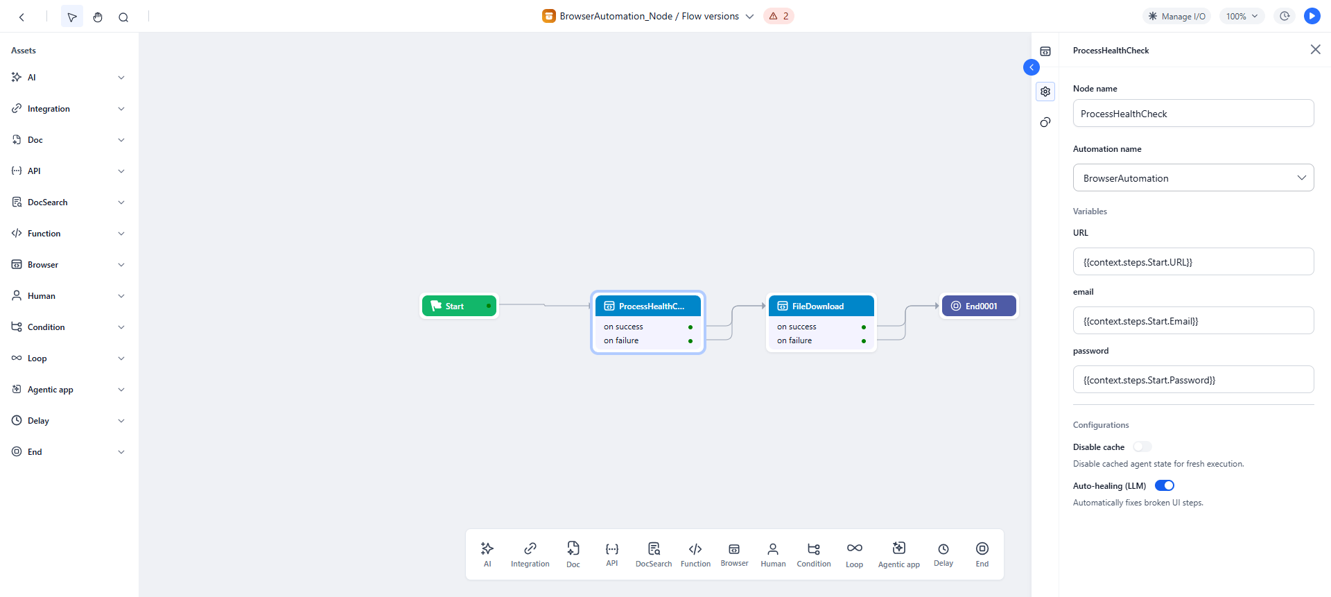 Browser Automation Node Configuration