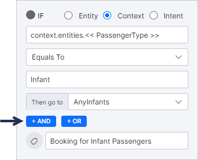 Add And/Or logic in Context based condition