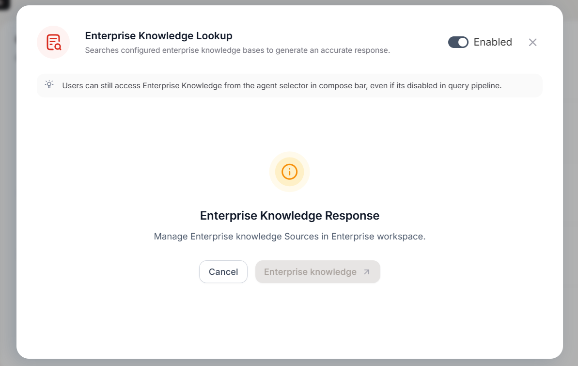Enterprise Knowledge Lookup