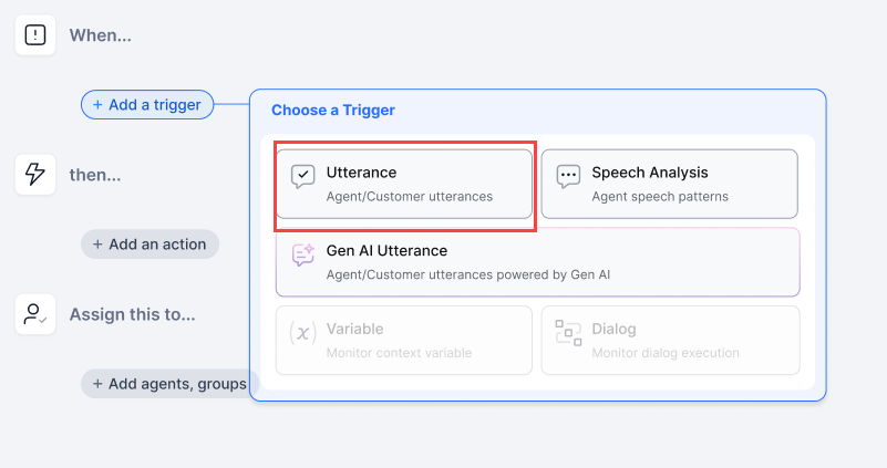 Select Utterance