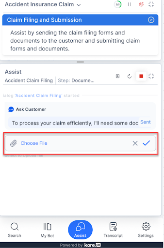 Override Choose File