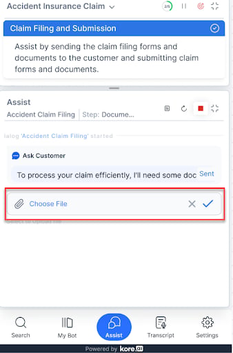 Override Choose File