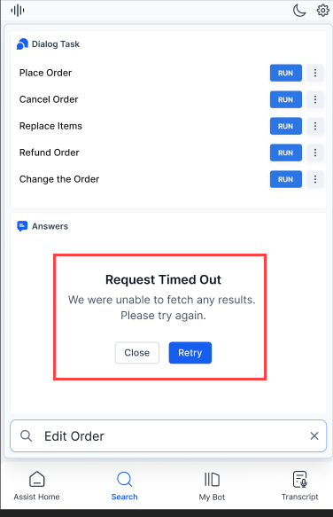 Timeout