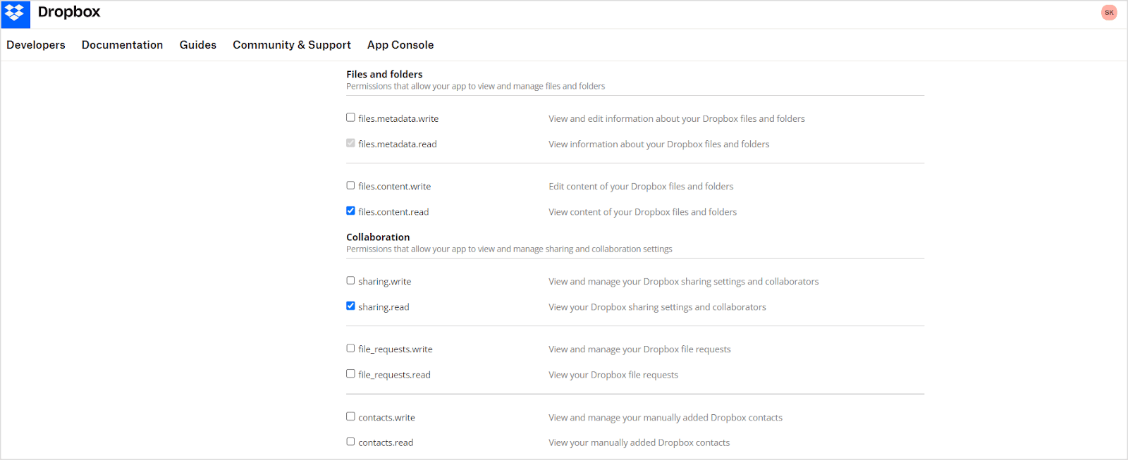 Permissions