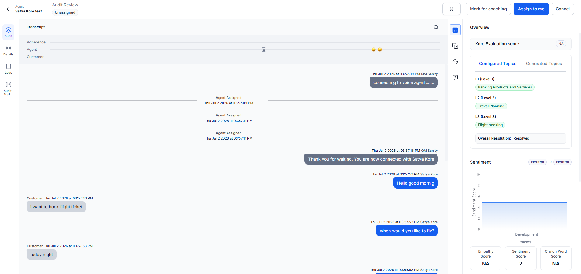 Full Conversation View