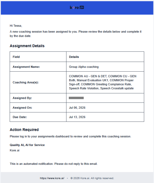 Email Template
