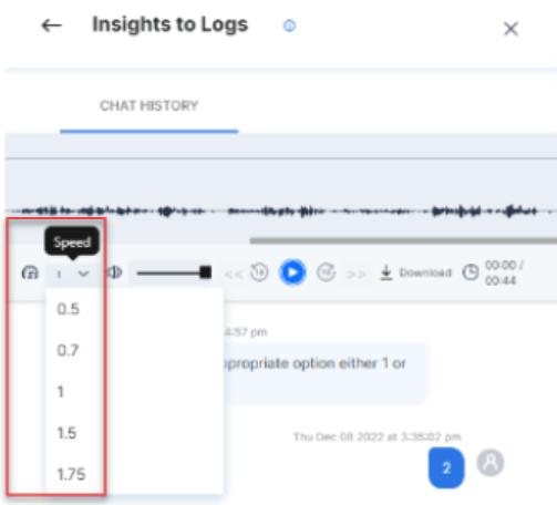 Increase Playback Speed
