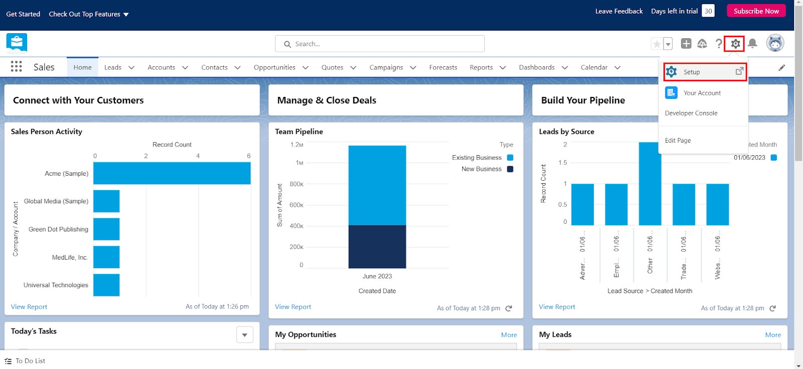 Salesforce Home