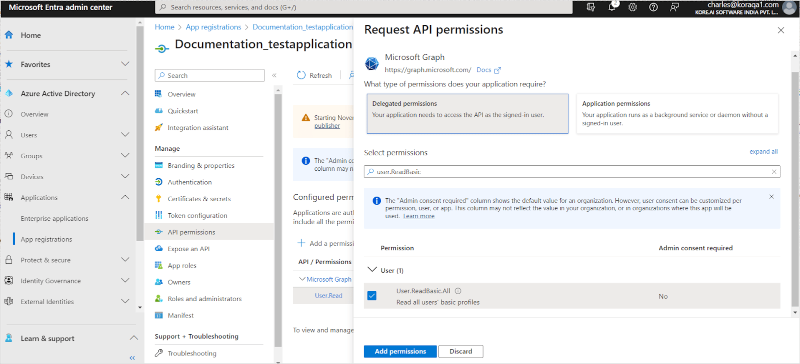 Request Permissions