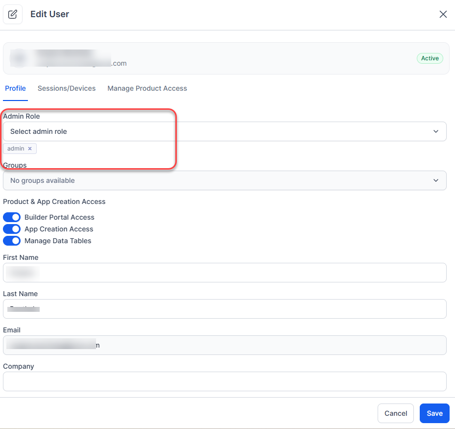 assign admin role