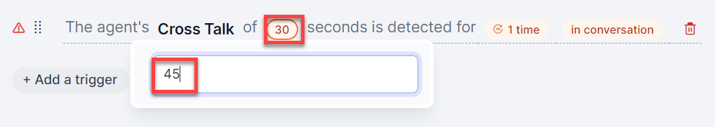 Cross Talk Duration