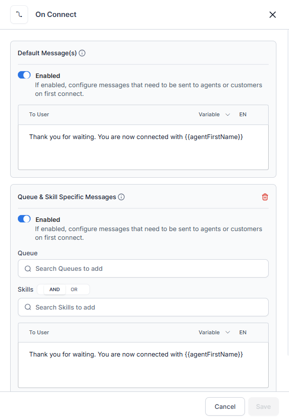 Status Message Dialog