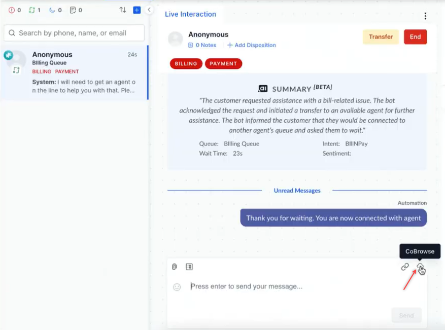 Chat Co-Browse