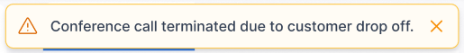 Conference Call Terminated