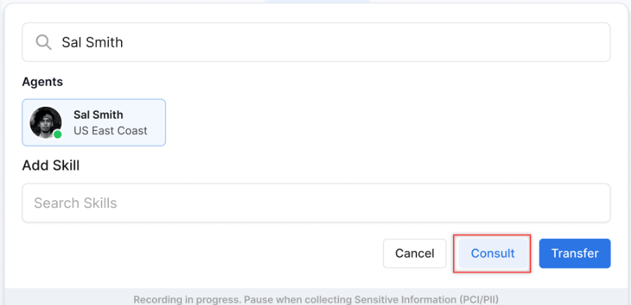 Consult Button
