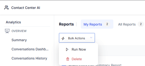 Bulk Actions