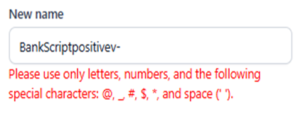 naming convention