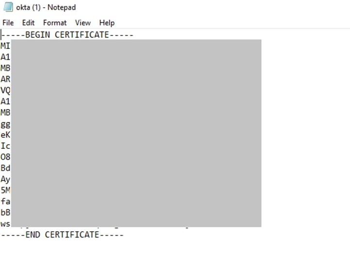 okta certificate