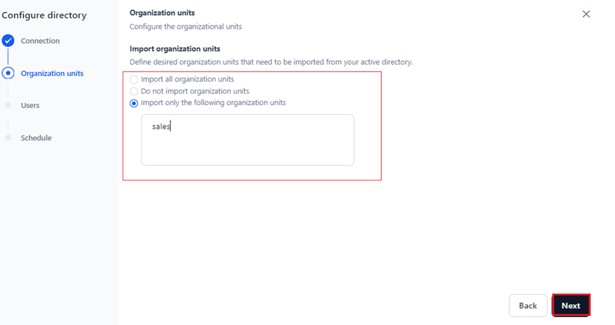 manage org units