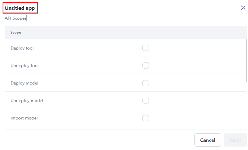 provide app name