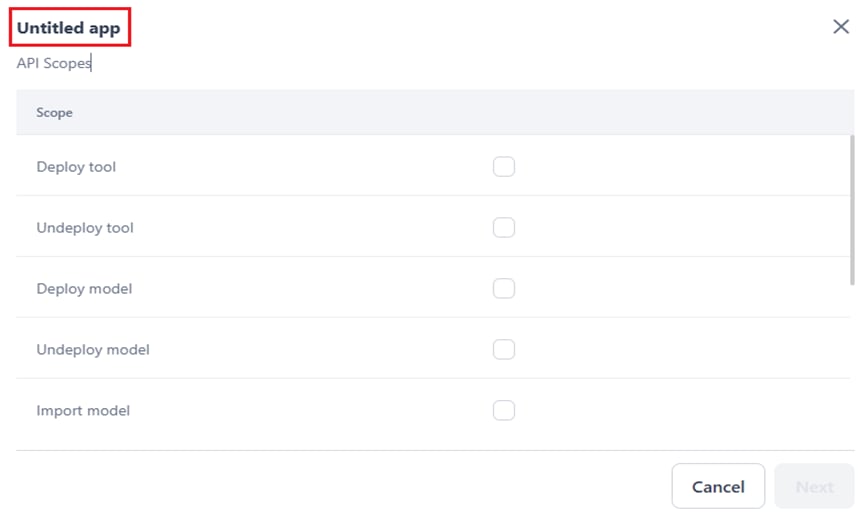 provide app name