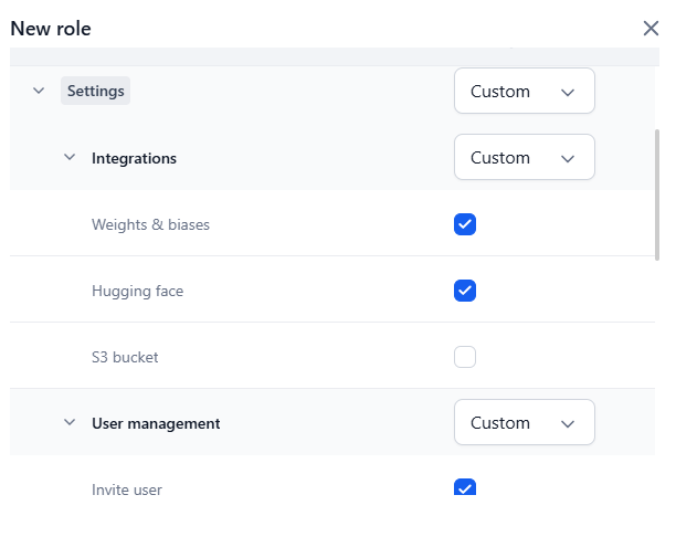 select custom