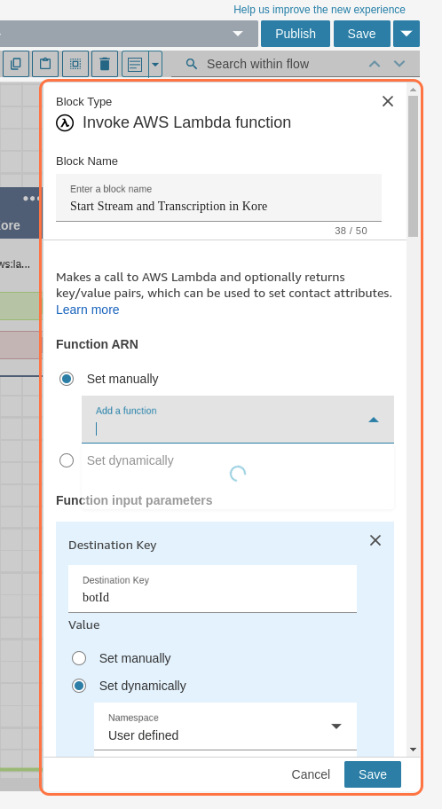 start-stream-and-transcription-kore-lambda