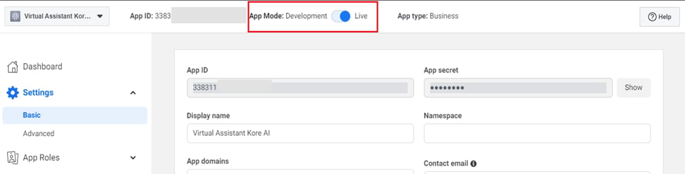 Facebook Save Changes