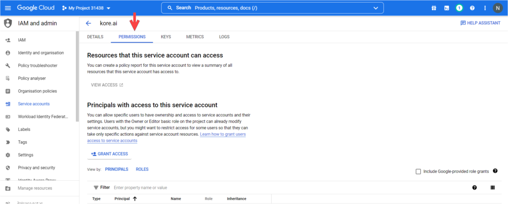 permissions