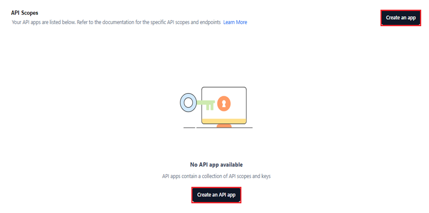 create api app