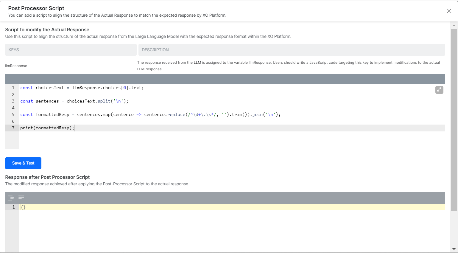 Post Processor Script