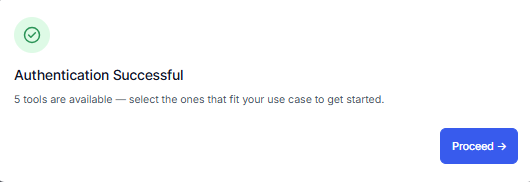 Authentication Successful