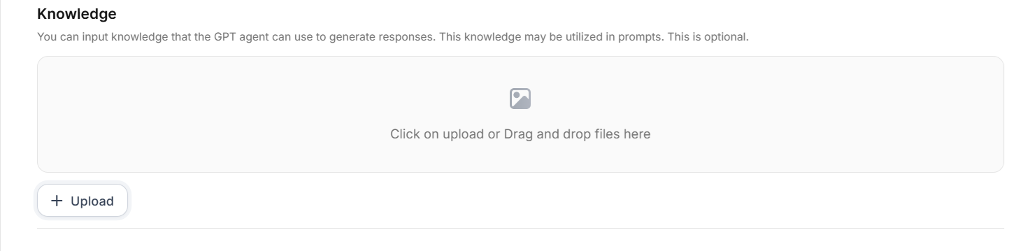 Knowledge upload