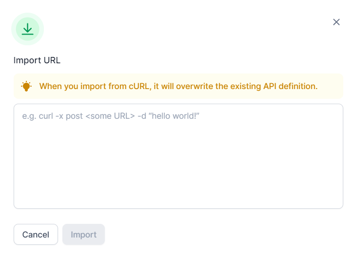 Import URL