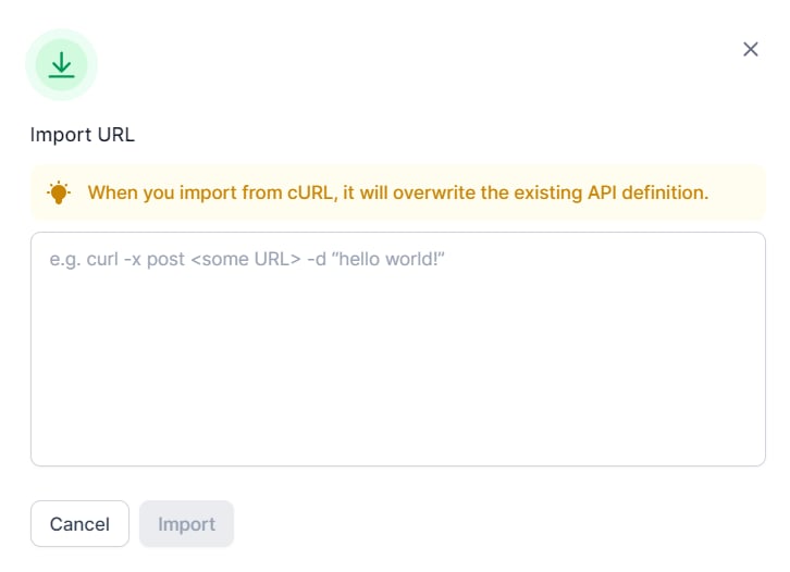 Import URL
