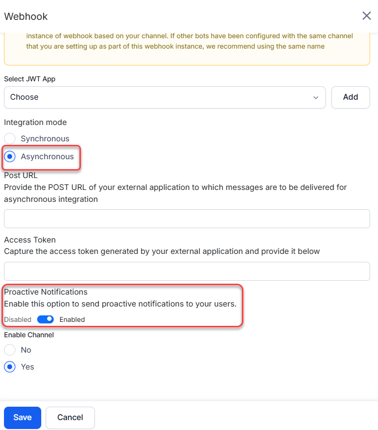 webhook channel