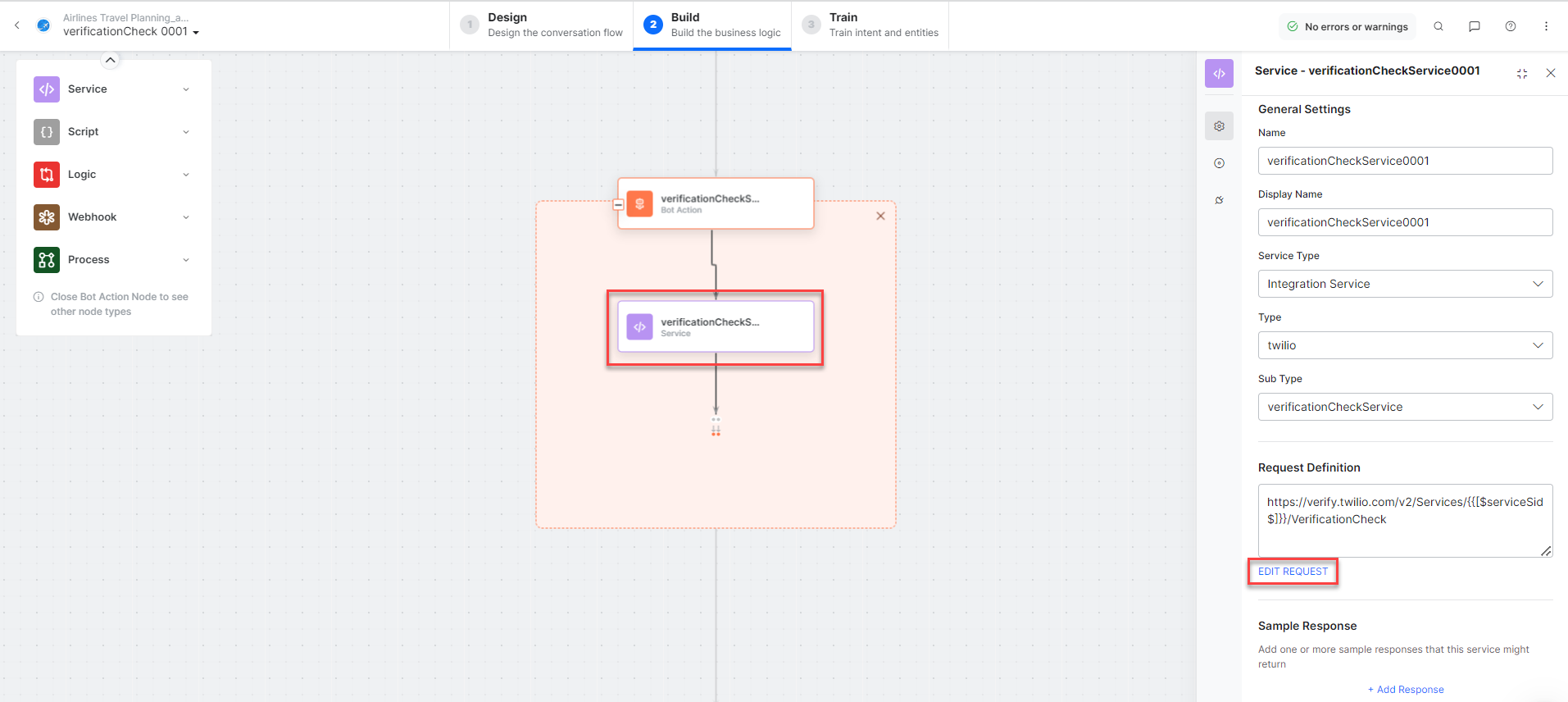 Verification Check - Edit request