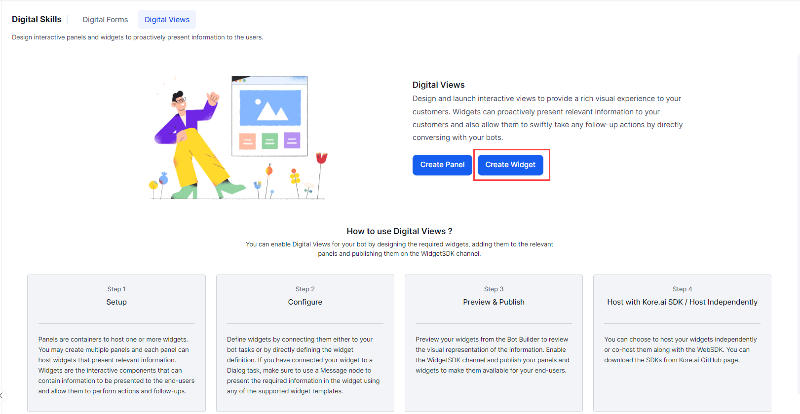create widget