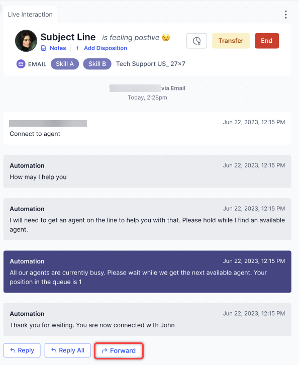 Forward Email