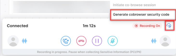 Generate Co-Browse Code