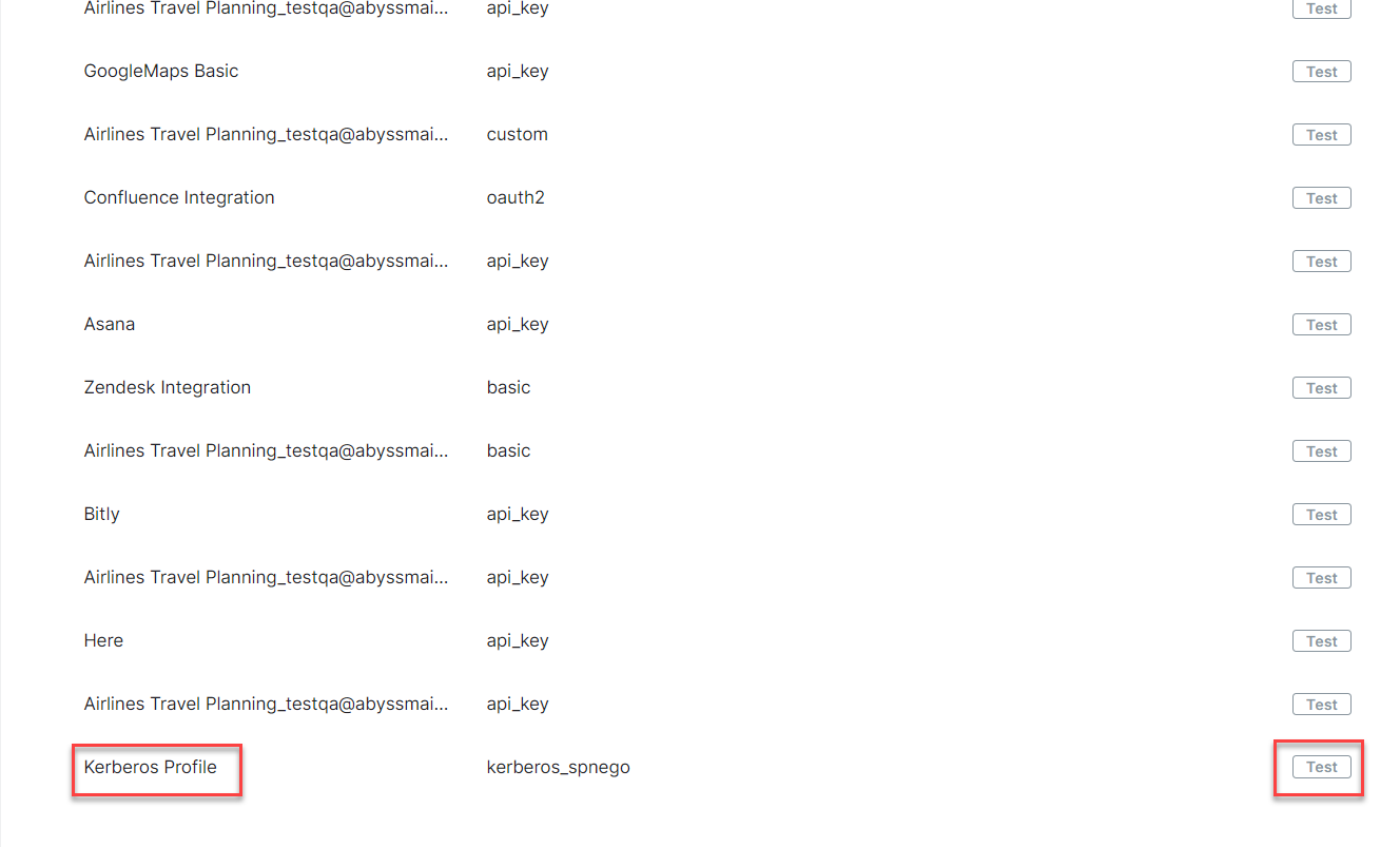 Begin the authorization test