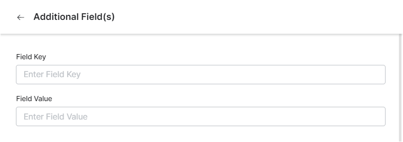 Additional fields