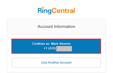 use another account