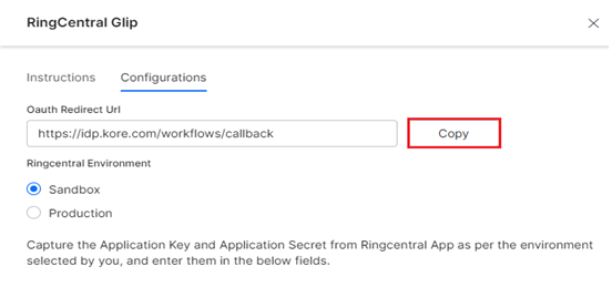 ringcentral glip configuration